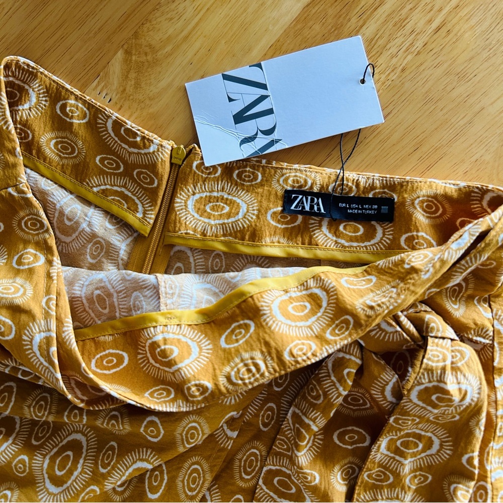ZARA Patterned Wrap Shorts/Skort - Picture 6 of 11